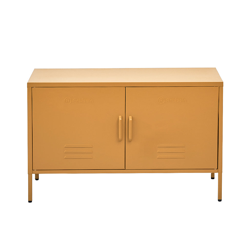 ArtissIn Buffet Sideboard Locker Metal Storage Cabinet - BASE Yellow-0