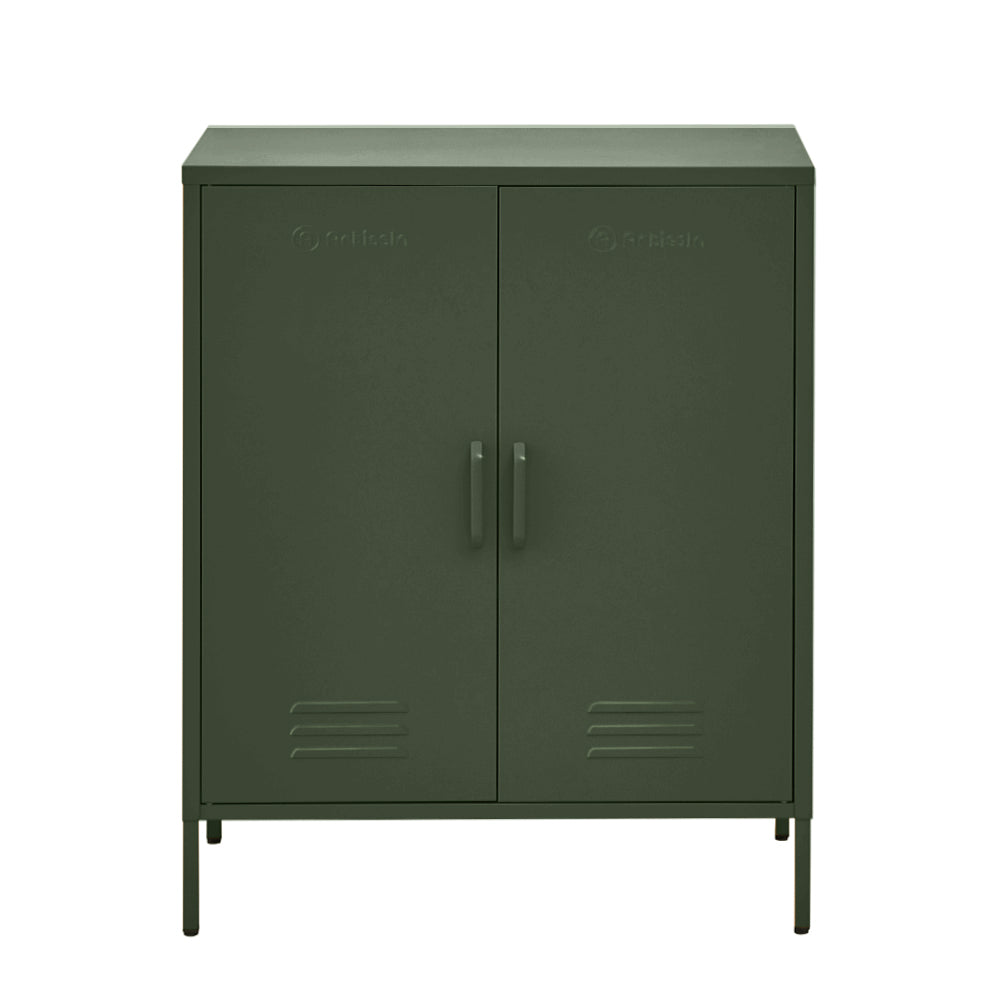 ArtissIn Buffet Sideboard Locker Metal Storage Cabinet - SWEETHEART Green-0