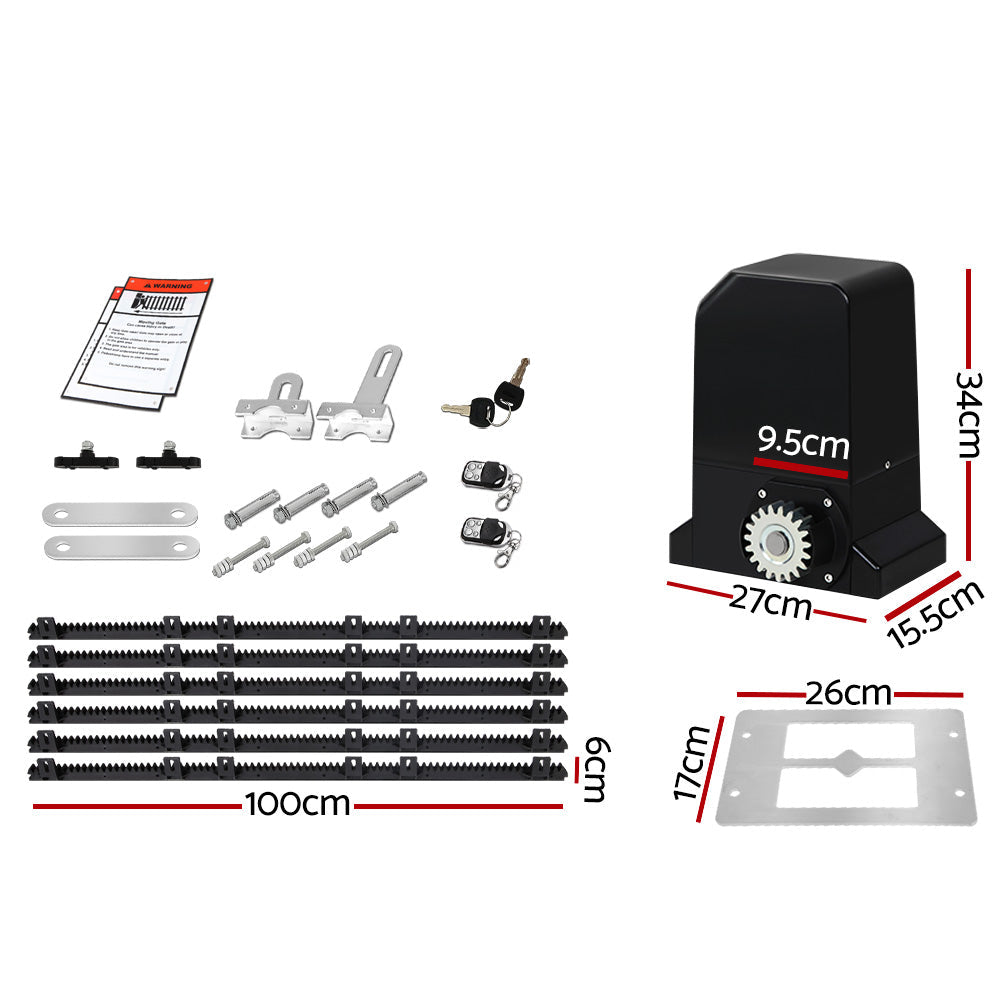 Auto Electric Sliding Gate Opener 1000KG 6M Rails-1