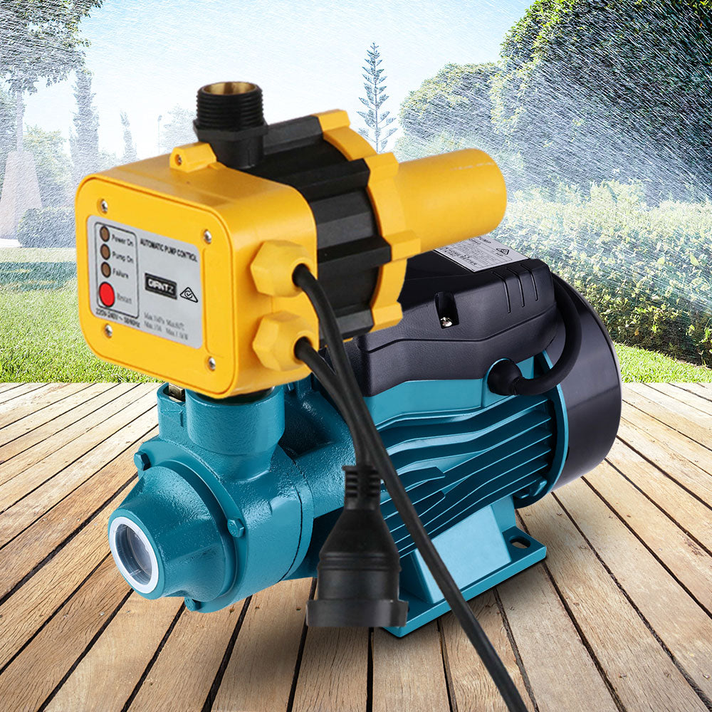 Auto Peripheral Water Pump Clean Electric Garden Farm Rain Tank Irrigation QB60 Yellow-7