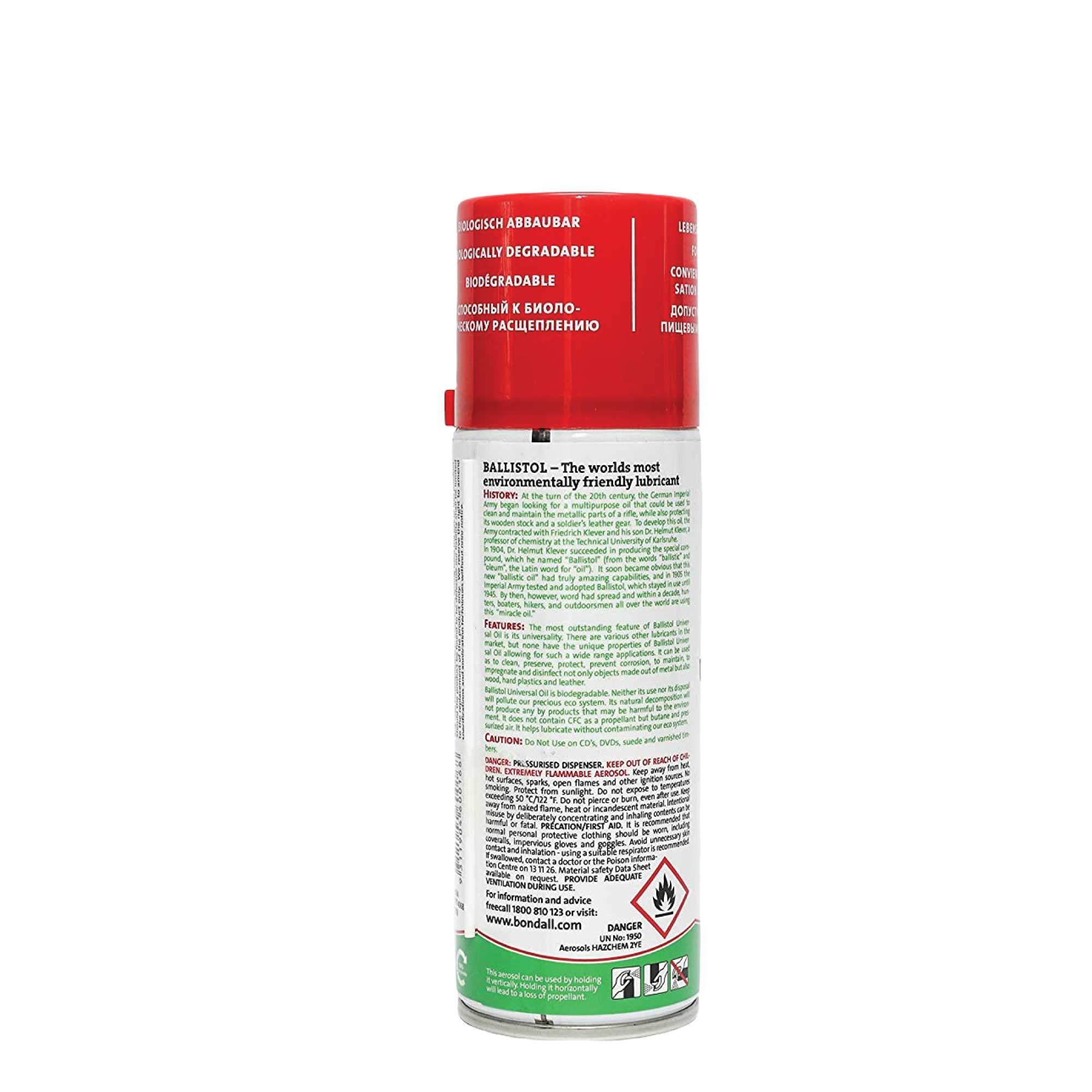 Ballistol 200ml Universal Oil Lubricant Spray Eco Biodegradable Cleaner-2