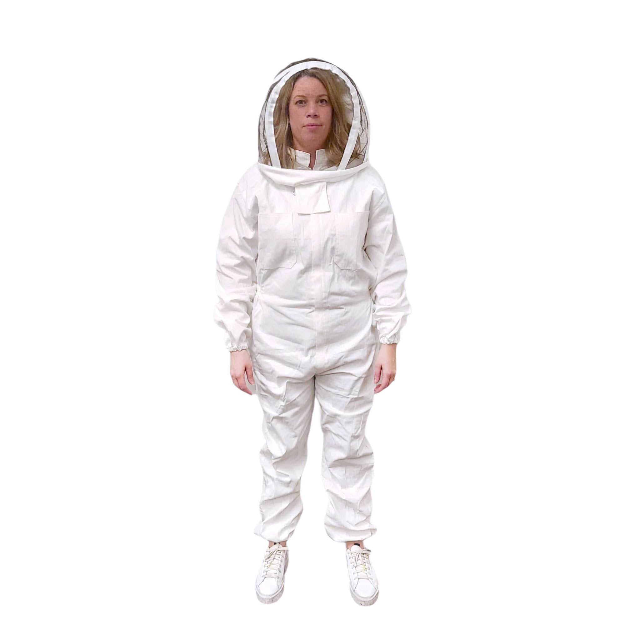 Beekeeping Suit Outfit Bee Hooded Cotton Ventilated Bee Keeping Protective Overalls-0