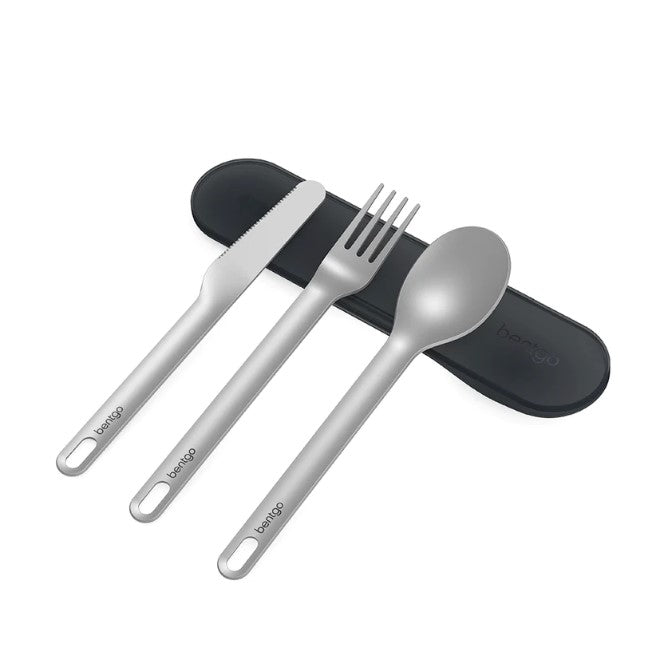 Bentgo Ss Utensil Set Cutlery Carbon-2