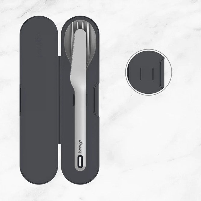 Bentgo Ss Utensil Set Cutlery Carbon-4
