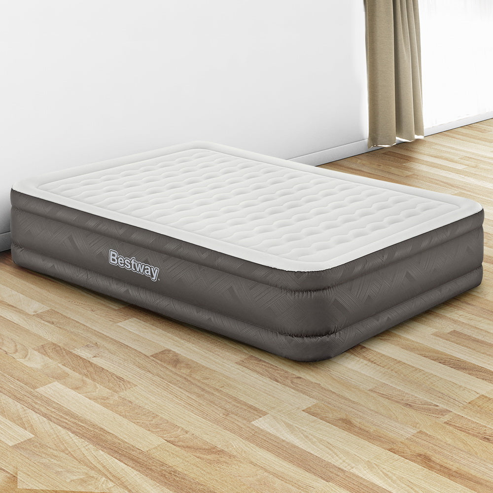 Bestway Air Bed Queen Size Mattress Camping Beds Inflatable Built-in Pump-7