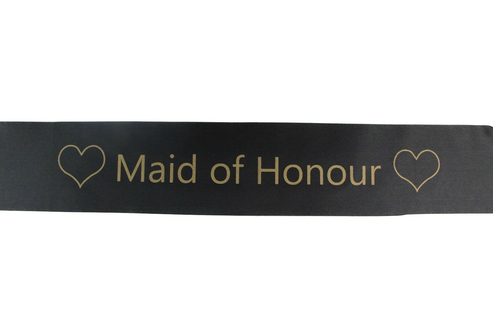 Bridal Hens Night Sash Party Black/Gold - Maid Of Honour-1
