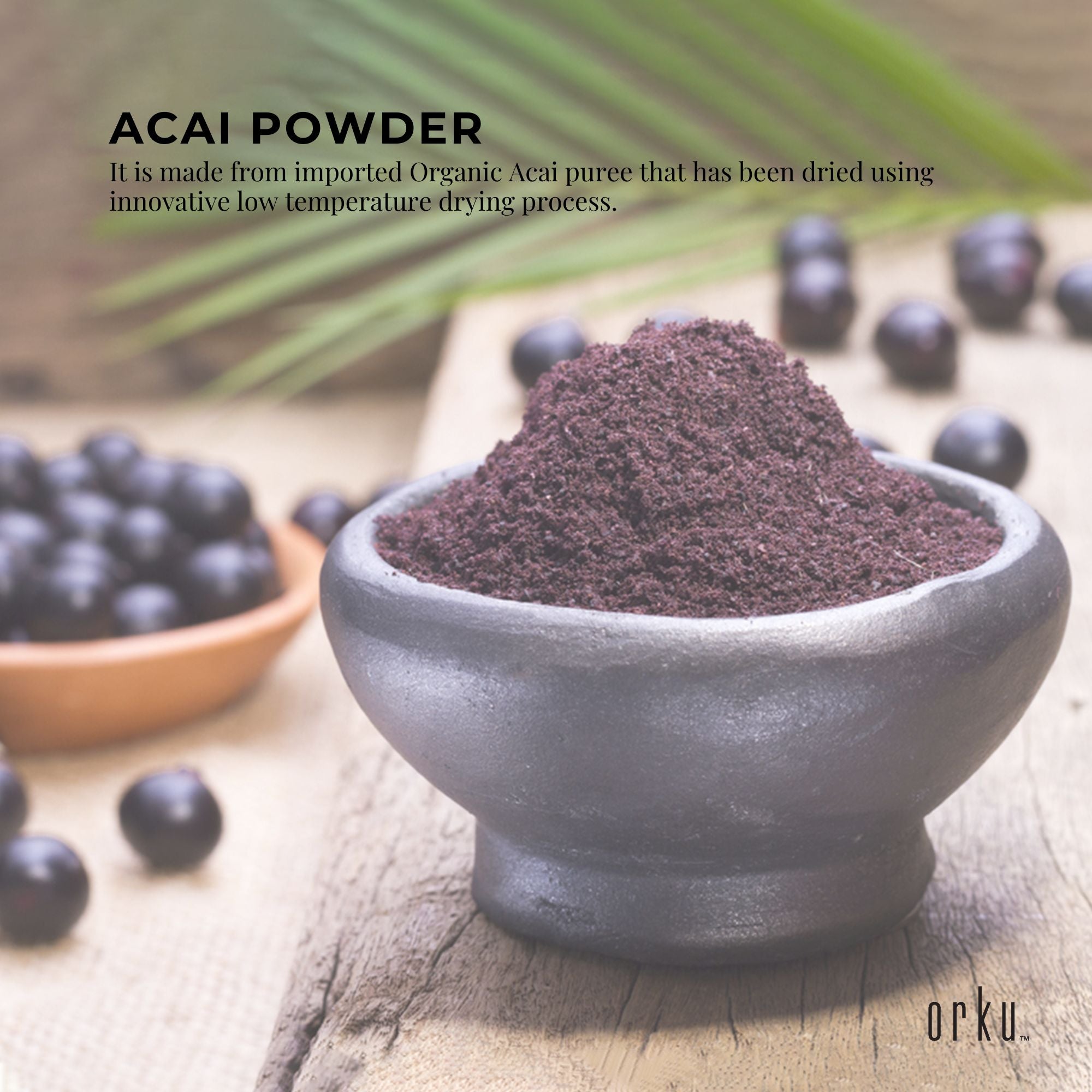 Bulk 10Kg Acai Powder 100% Organic - Pure Superfood Amazon Berries-3