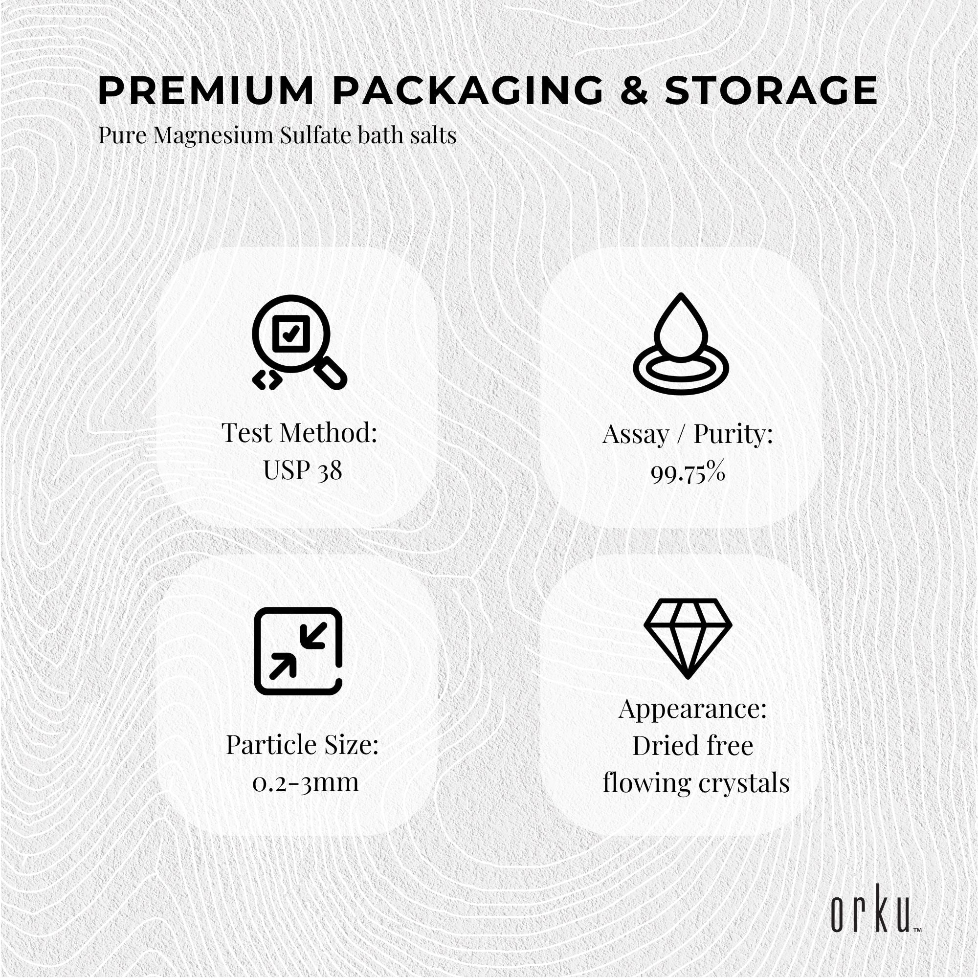 Bulk 10kg USP Epsom Salt Pharmaceutical Grade - Magnesium Sulfate Bath Salts-8