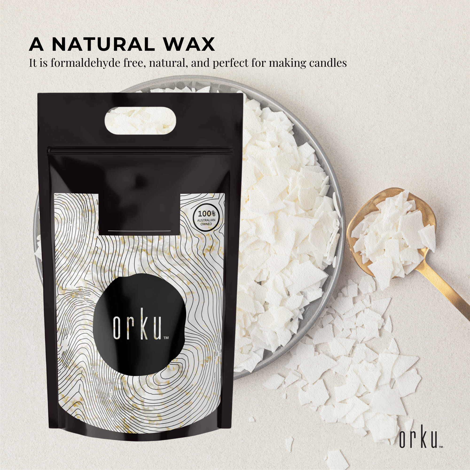 Bulk 20Kg Golden 464 Soy Wax Flakes - 100% Pure Natural DIY Candle Melts Chips-3