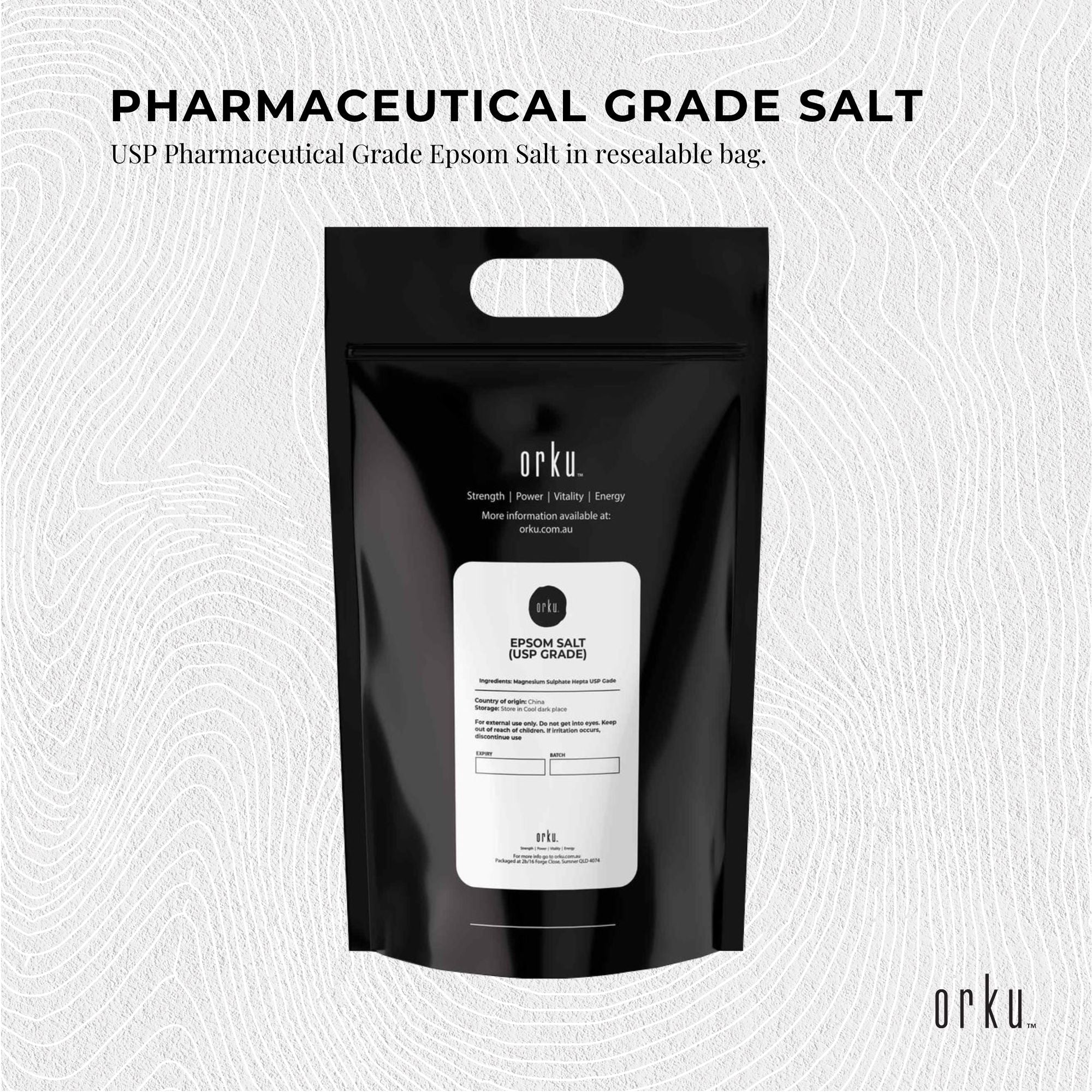 Bulk 20kg USP Epsom Salt Pharmaceutical Grade - Magnesium Sulfate Bath Salts-4
