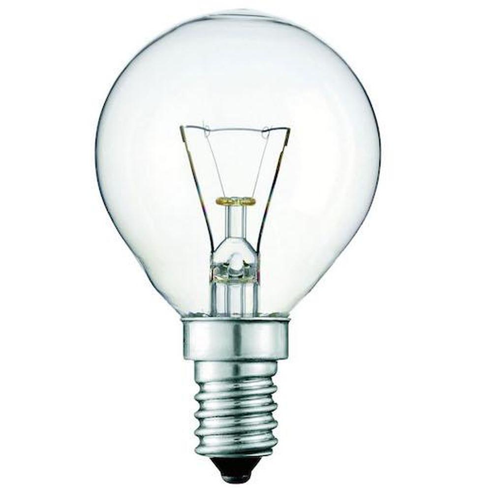 Bulk E14s 40W Oven Light Bulbs - 300 Degree G45 Clear Round SES Edison Lamp Globe-0