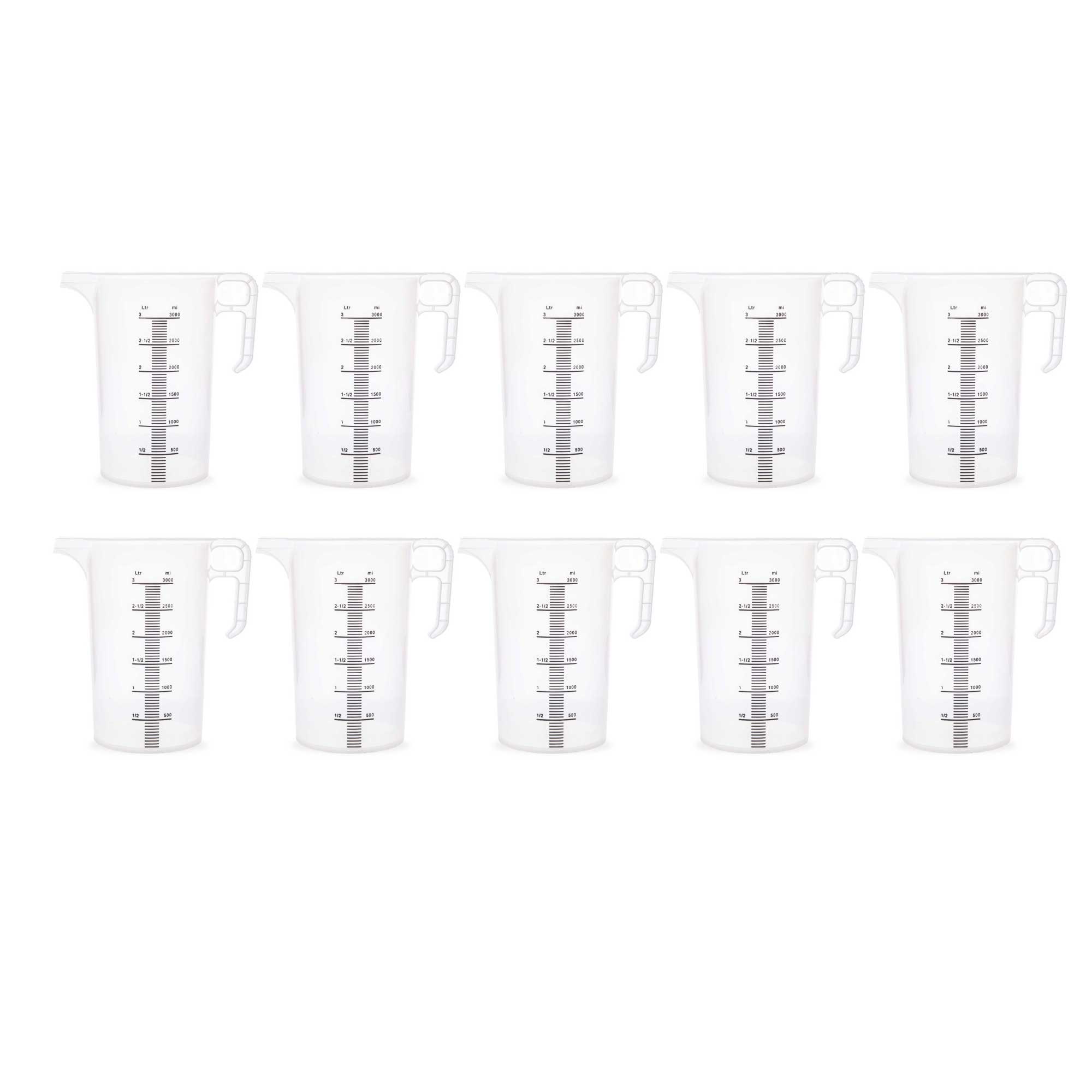 Bulk Measuring Jugs Heavy Duty Clear Food Grade BPA 5 Propylene Plastic Pro-Jug-8