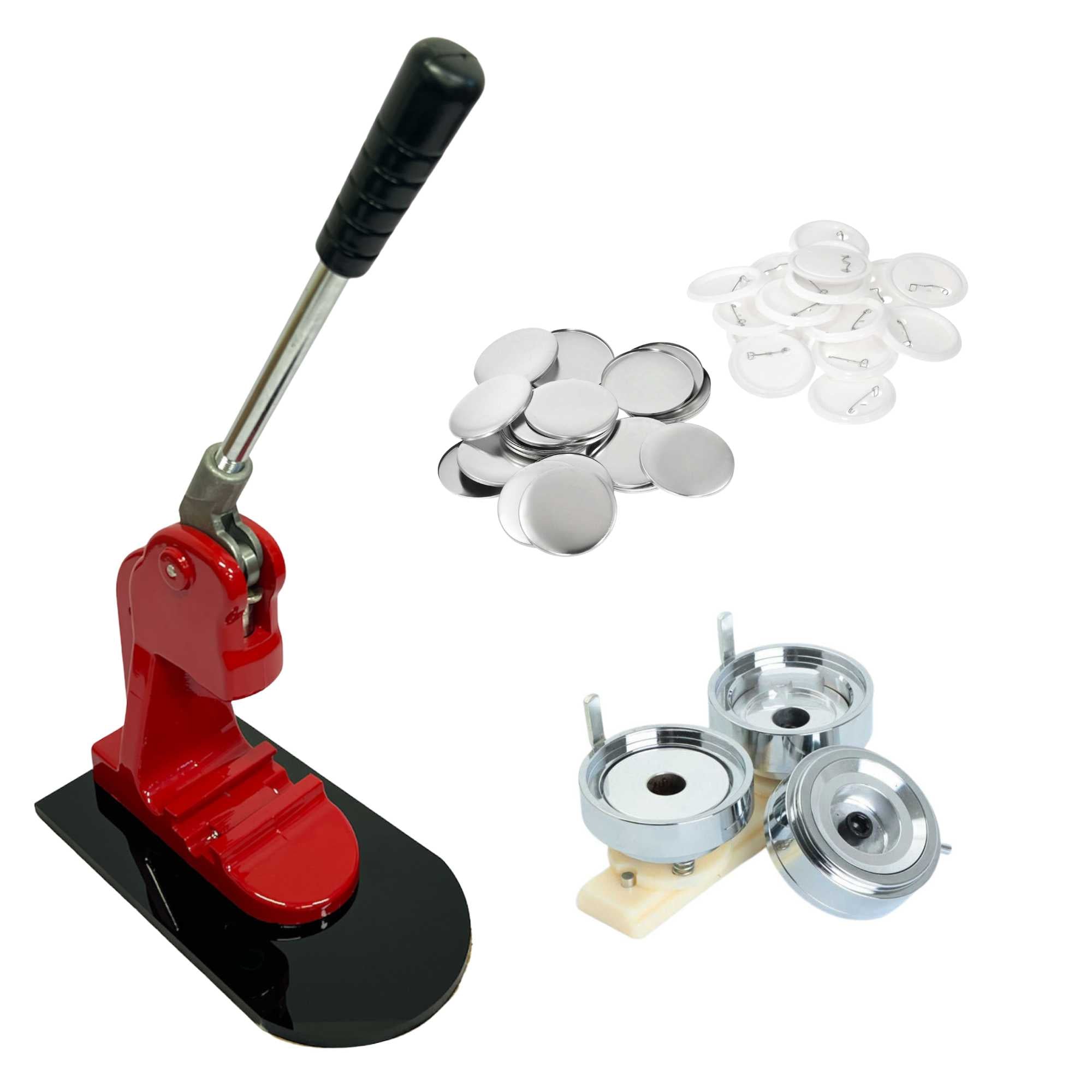 Button Badge Making Set - Maker + Moulds + Badges 25mm 32mm 58mm-0