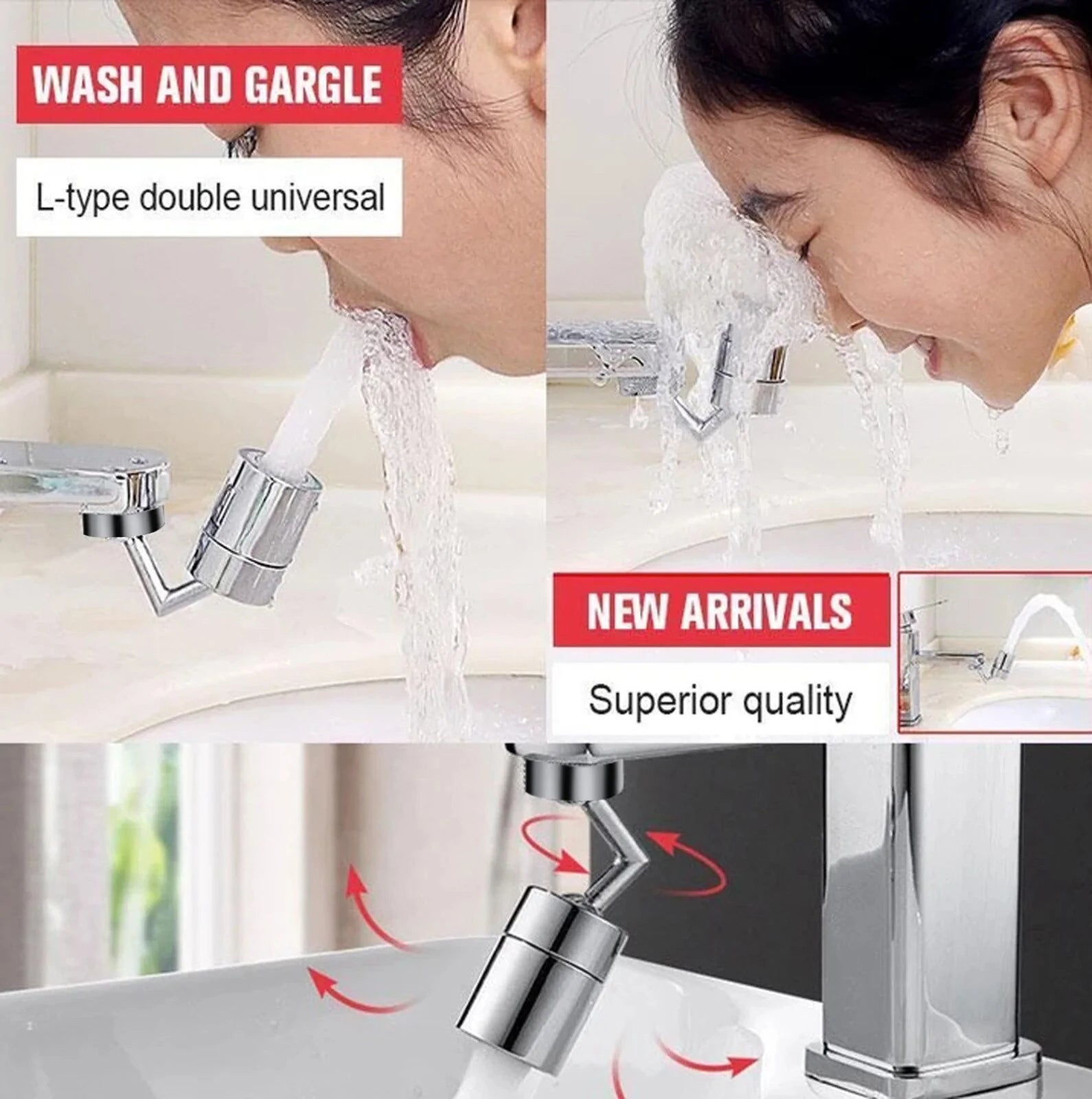 720 Degrees Universal Splash Filter Faucet