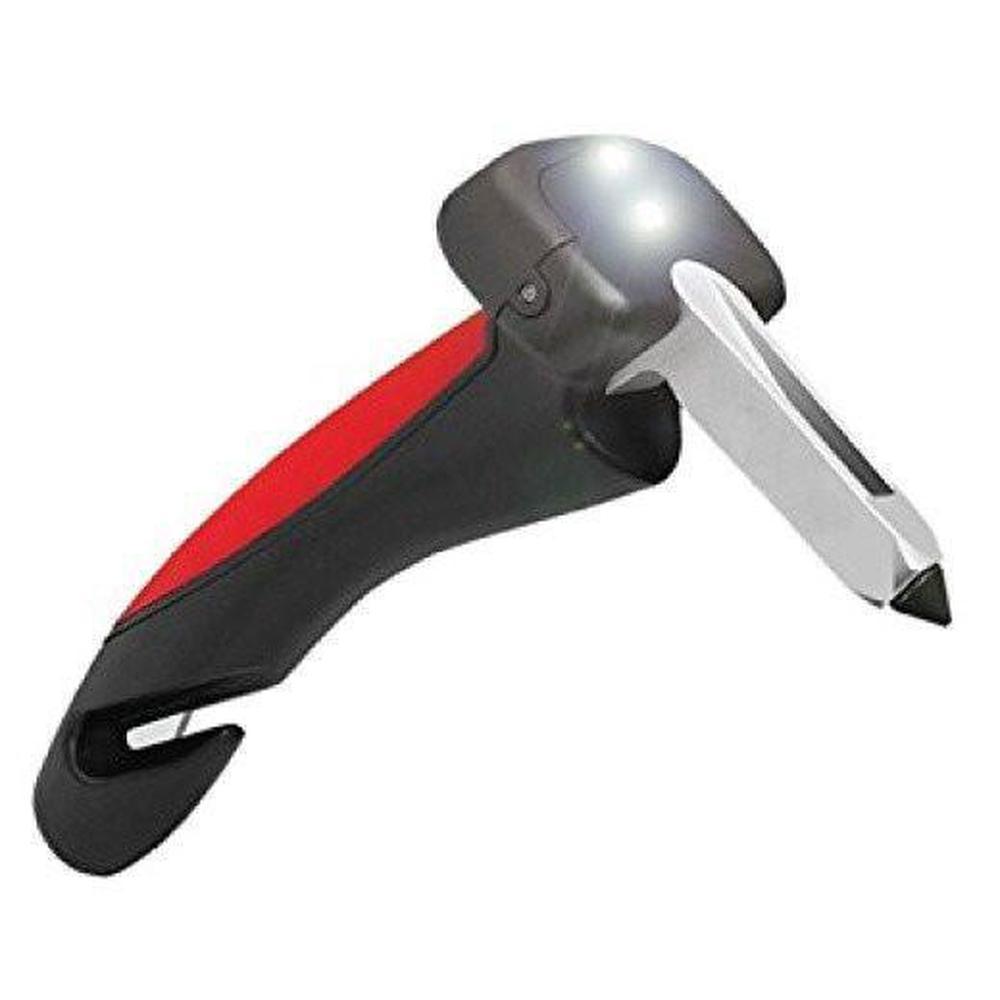 Car Cane Door Handle - Portable Elderly Standing Aid LED Flashlight Hammer Bulk-0
