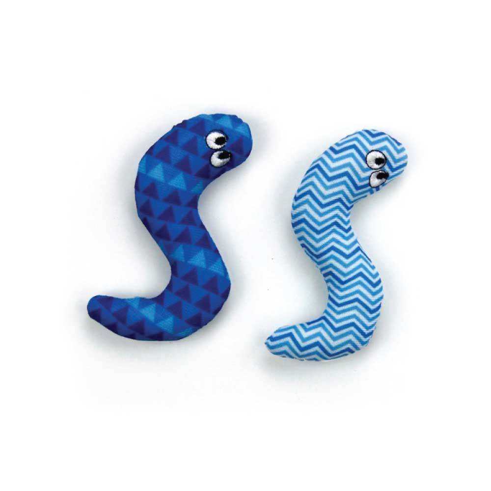 Catnip Cat Toy Surf Snake 9cm - Pet Chase Crinkle Snakes Teaser Toys-5