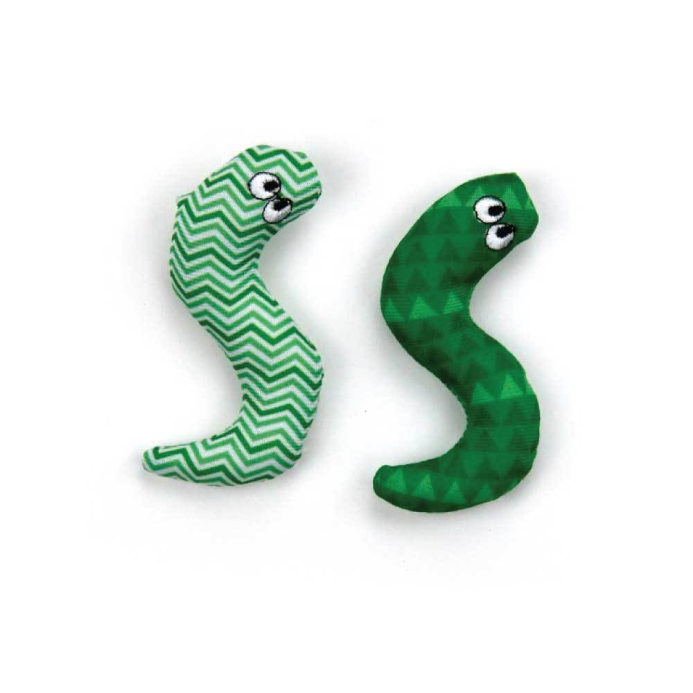 Catnip Cat Toy Surf Snake 9cm - Pet Chase Crinkle Snakes Teaser Toys-6