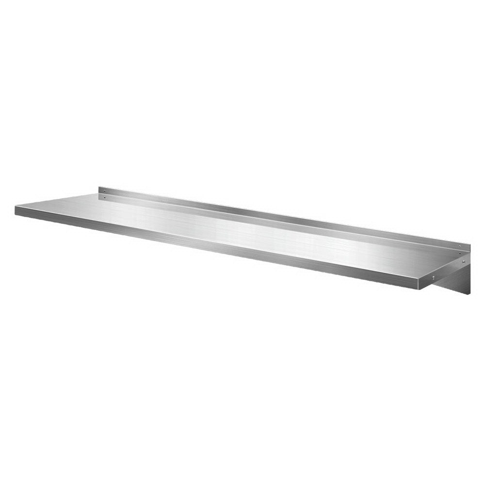 Cefito 1800mm Stainless Steel Wall Shelf Kitchen Shelves Rack Mounted Display Shelving-0