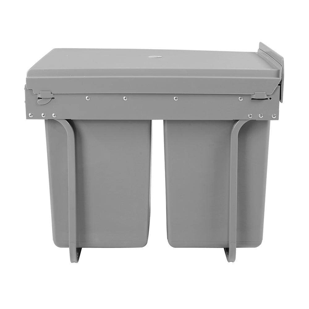 Cefito 2x20L Pull Out Bin - Grey-2