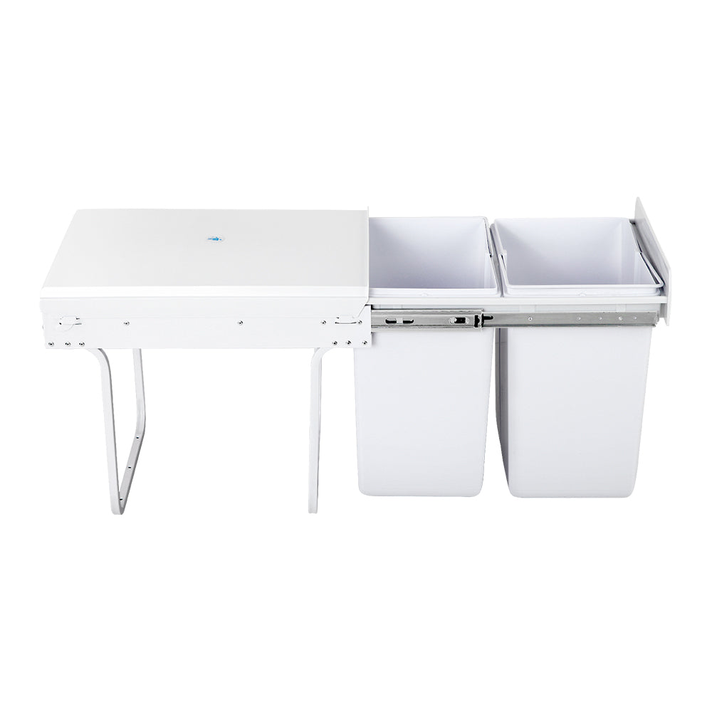 Cefito 2x20L Pull Out Bin - White-2