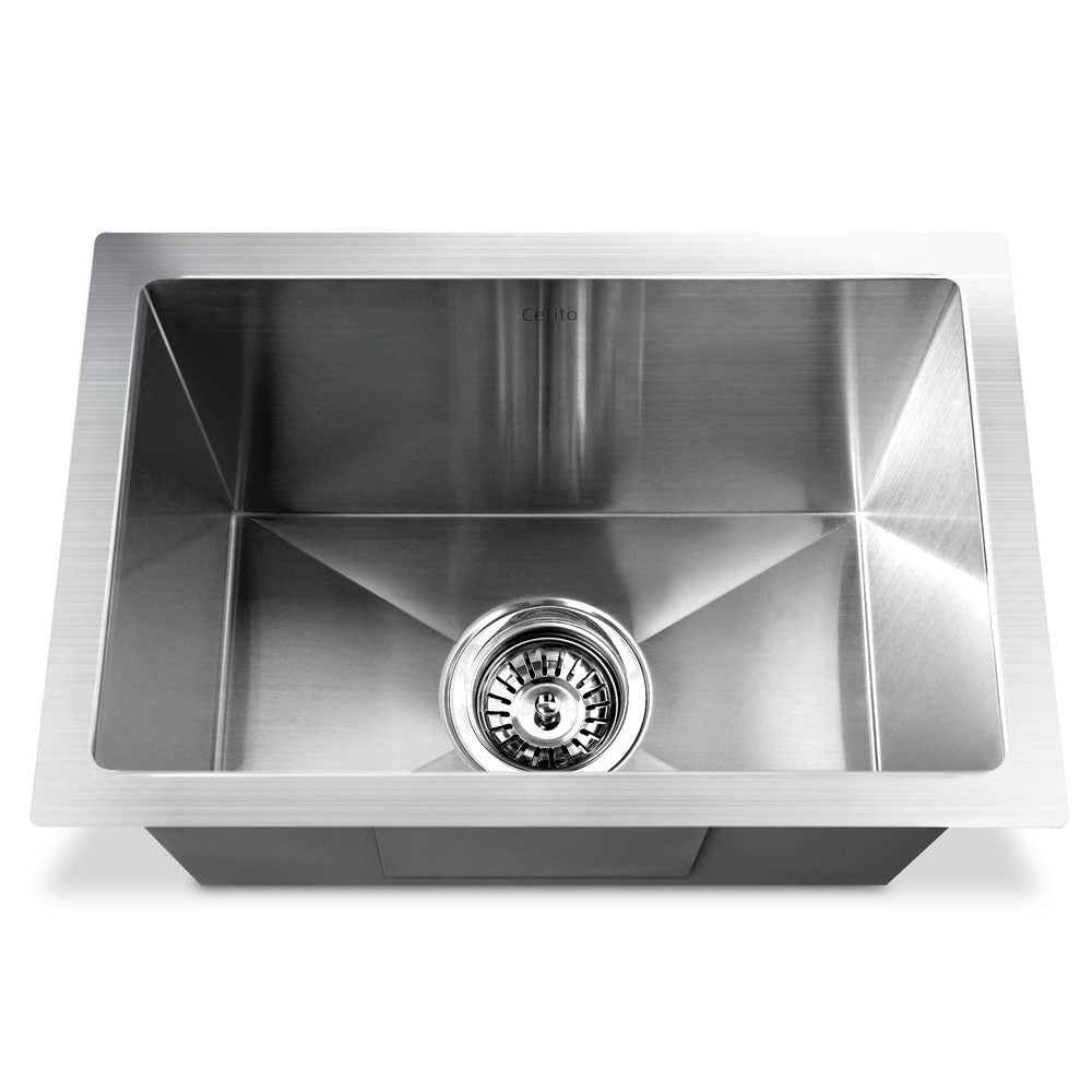 Cefito 30cm x 45cm Stainless Steel Kitchen Sink Under/Top/Flush Mount Silver-2