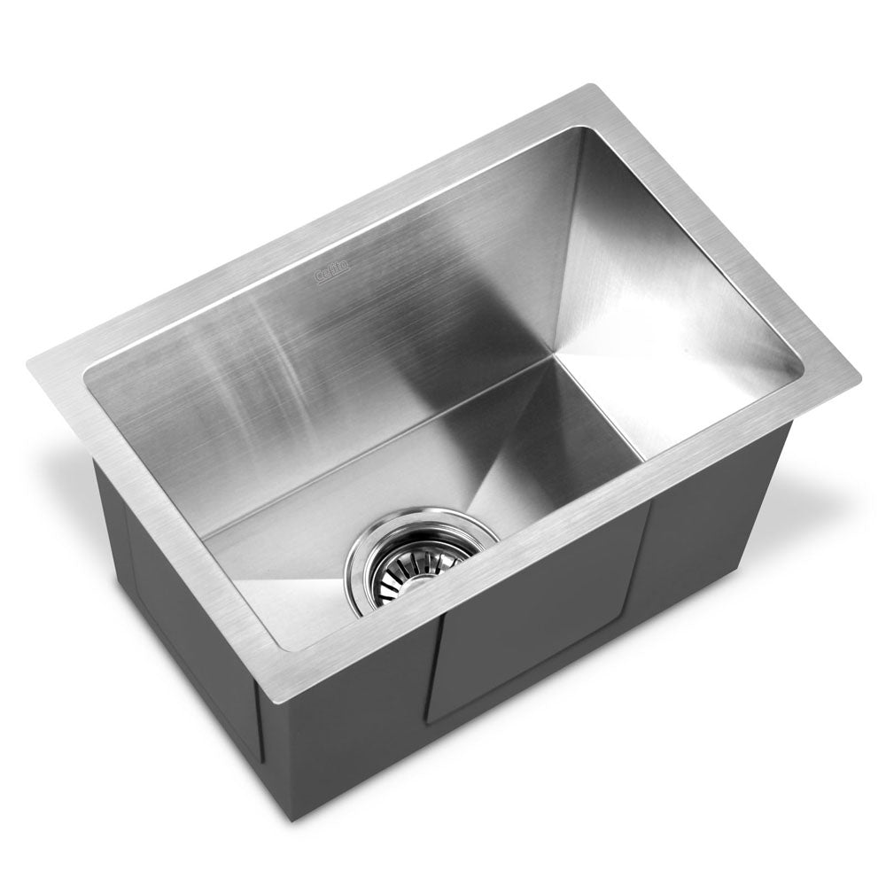 Cefito 30cm x 45cm Stainless Steel Kitchen Sink Under/Top/Flush Mount Silver-0