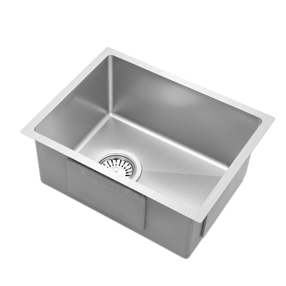 Cefito 34cm x 44cm Stainless Steel Kitchen Sink Under/Top/Flush Mount Silver-0