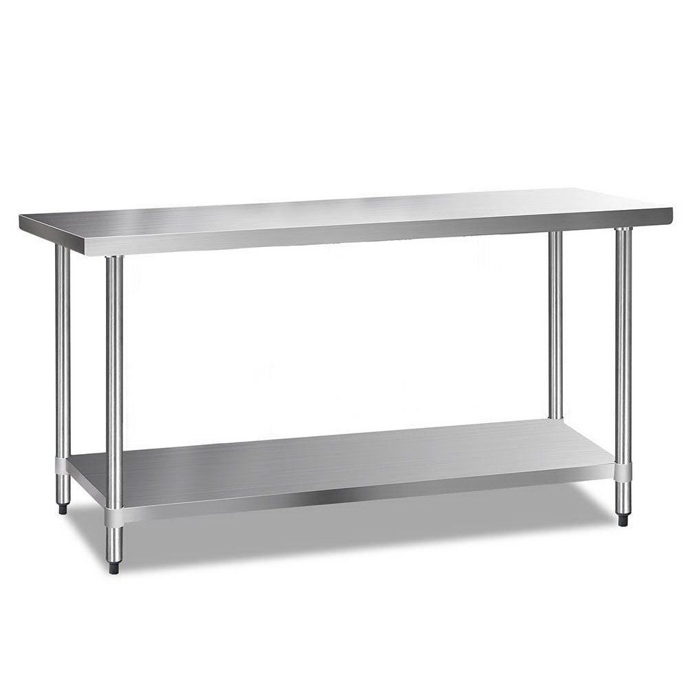 Cefito 610 x 1829mm Commercial Stainless Steel Kitchen Bench-0