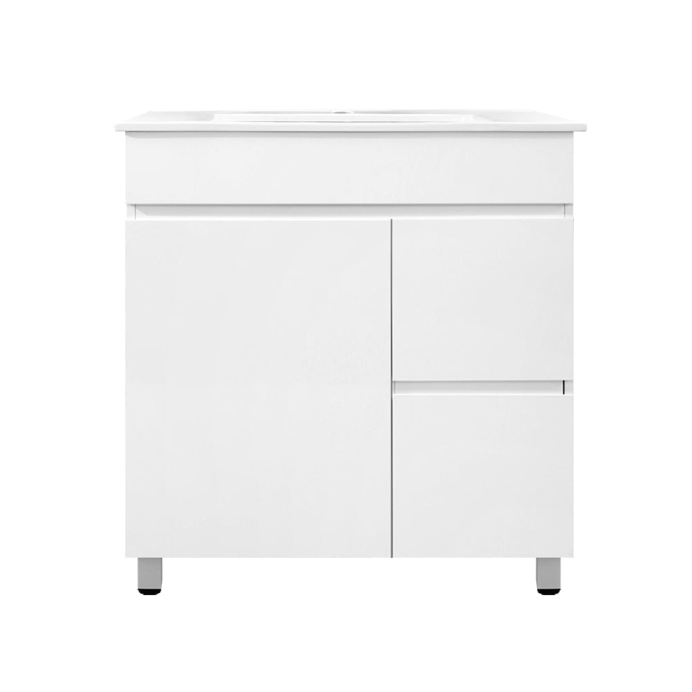 Cefito 750mm Bathroom Vanity Cabinet Unit Wash Basin Sink Storage Freestanding White-2