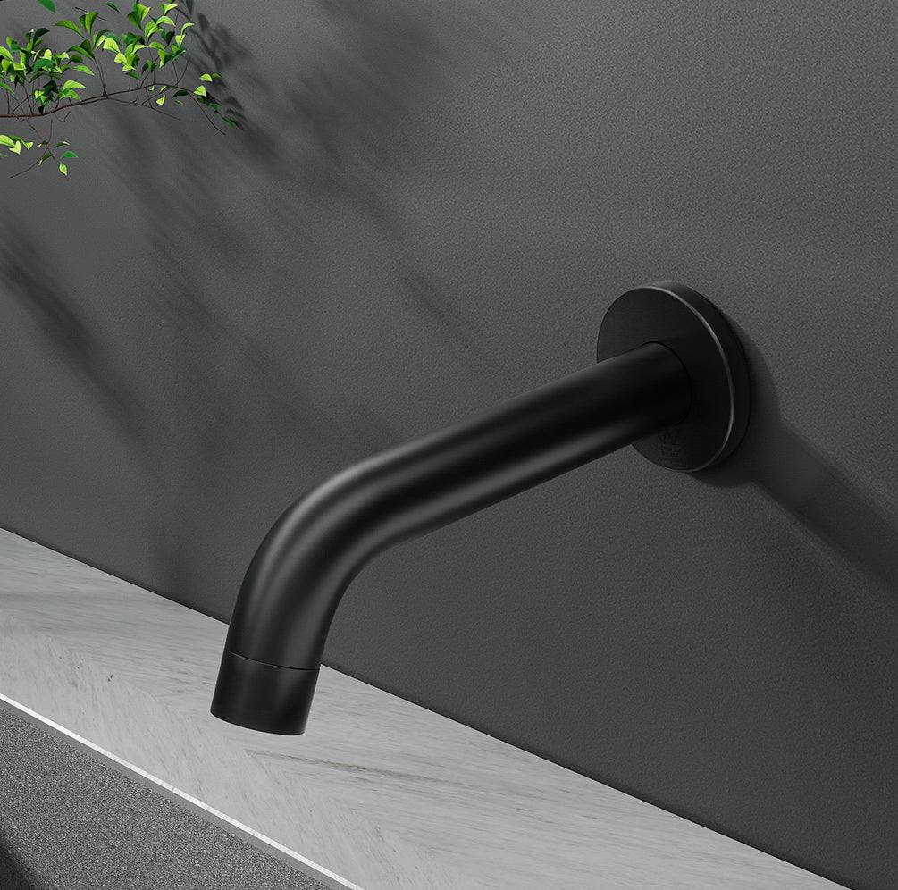 Cefito Bathroom Spout Tap Water Outlet Bathtub Wall Mounted Black-7