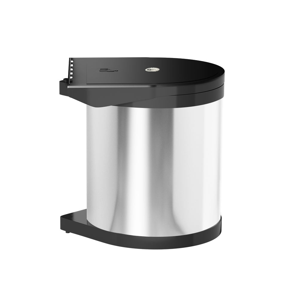 Cefito Kitchen Swing Out Pull Out Bin Stainless Steel Garbage Rubbish Can 12L-2