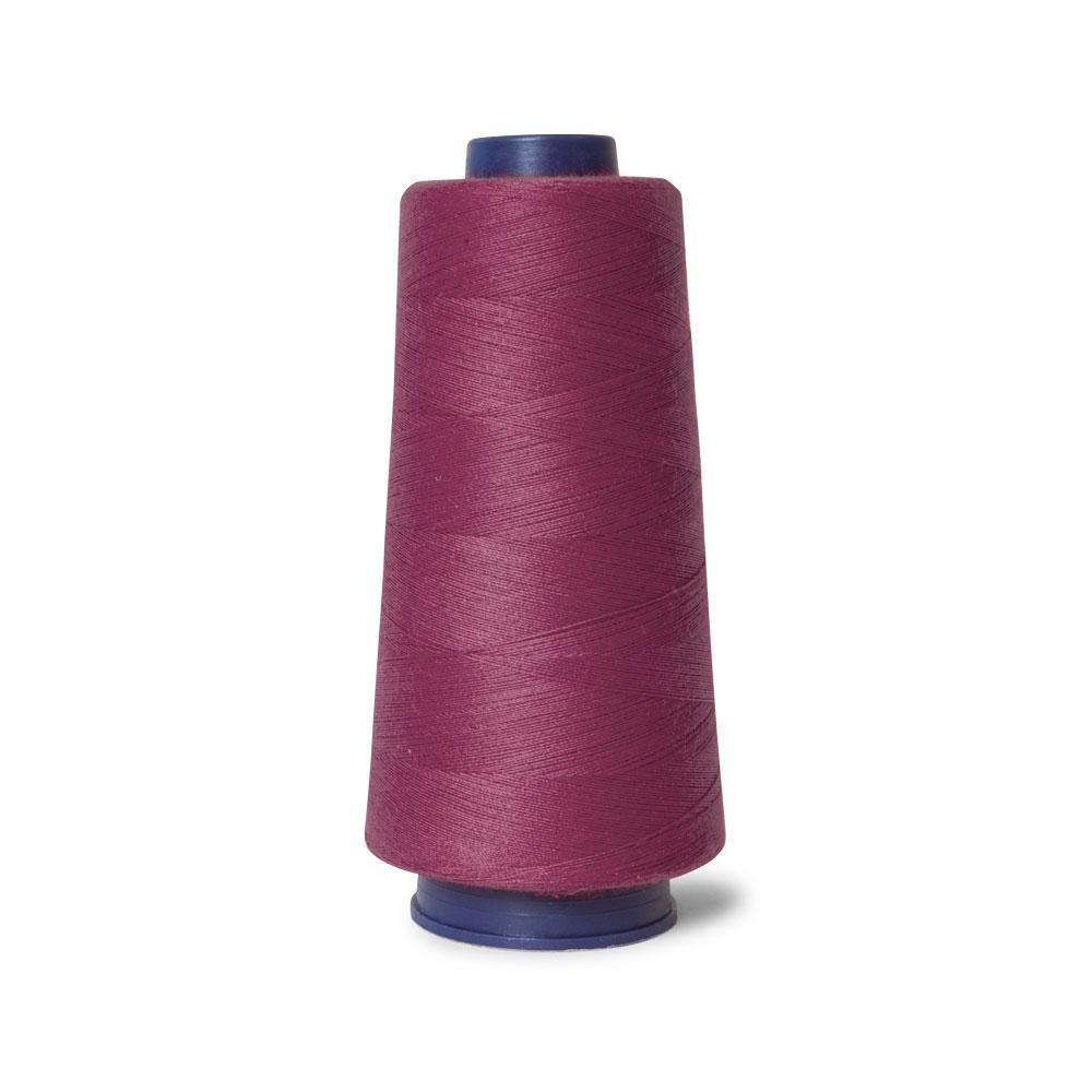 Cerise Cherry Pink Sewing Overlocker Thread - 2000m Hemline Polyester Spools-0