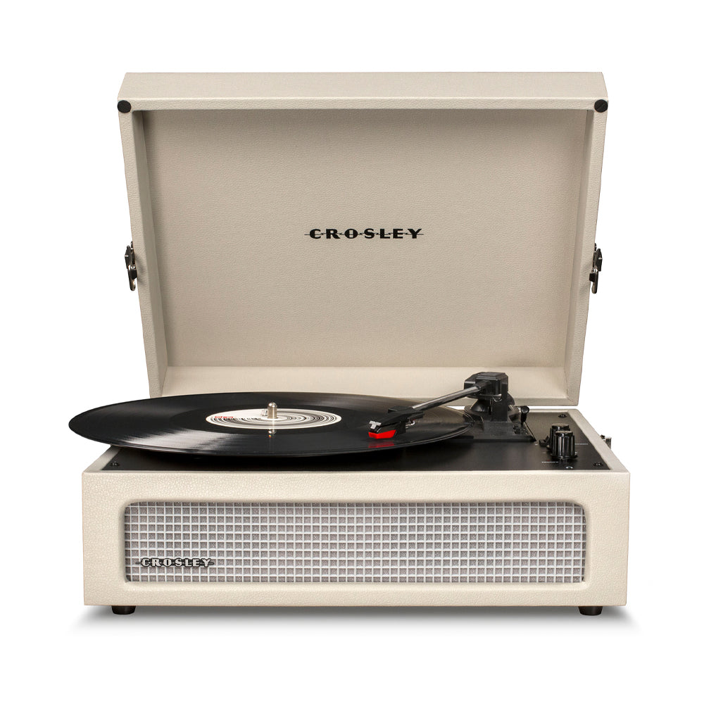 Crosley Voyager Bluetooth Portable Turntable - Dune + Bundled Crosley Record Storage Display Stand-2