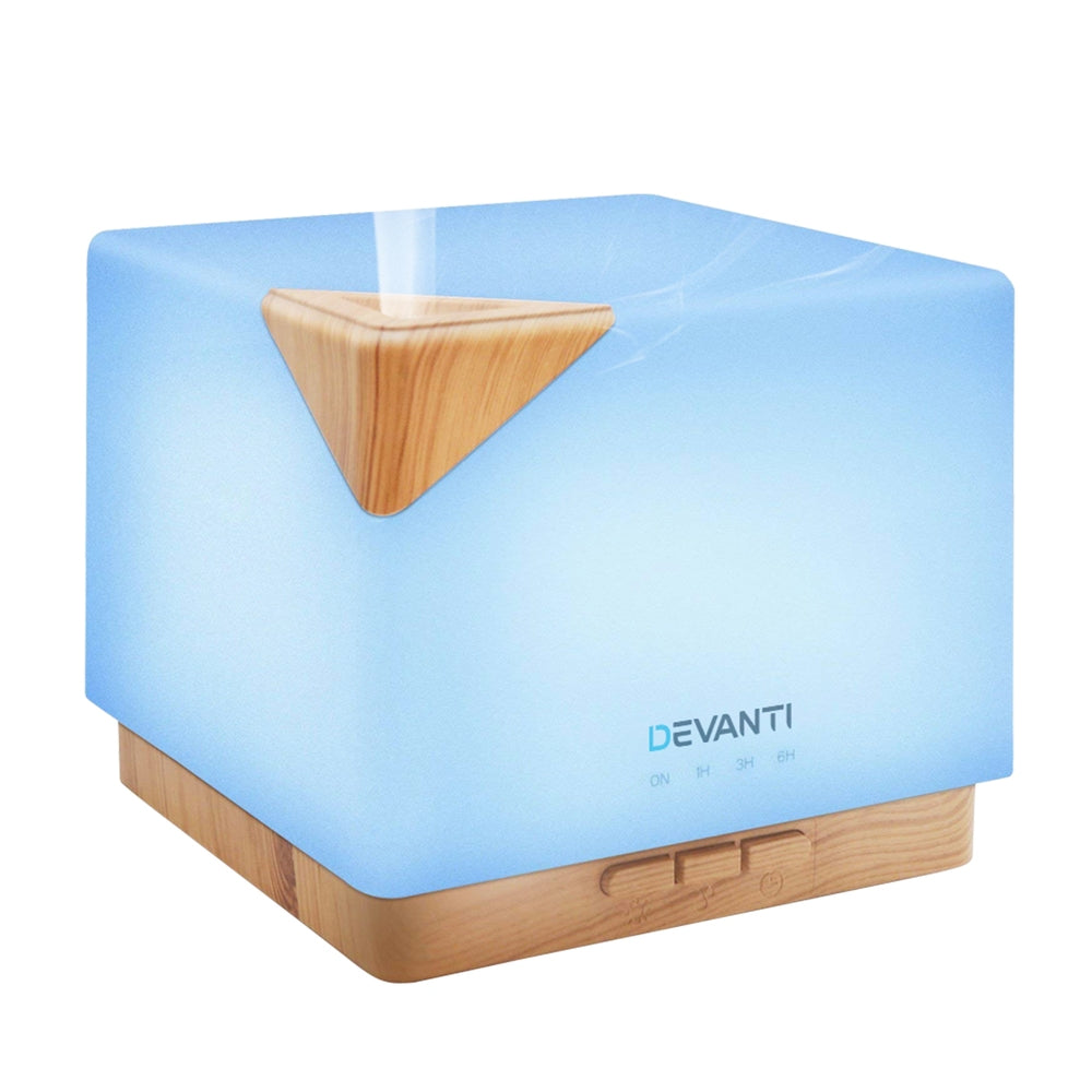 DEVANTi Aroma Diffuser Air Humidifier Night Light 600ml-0