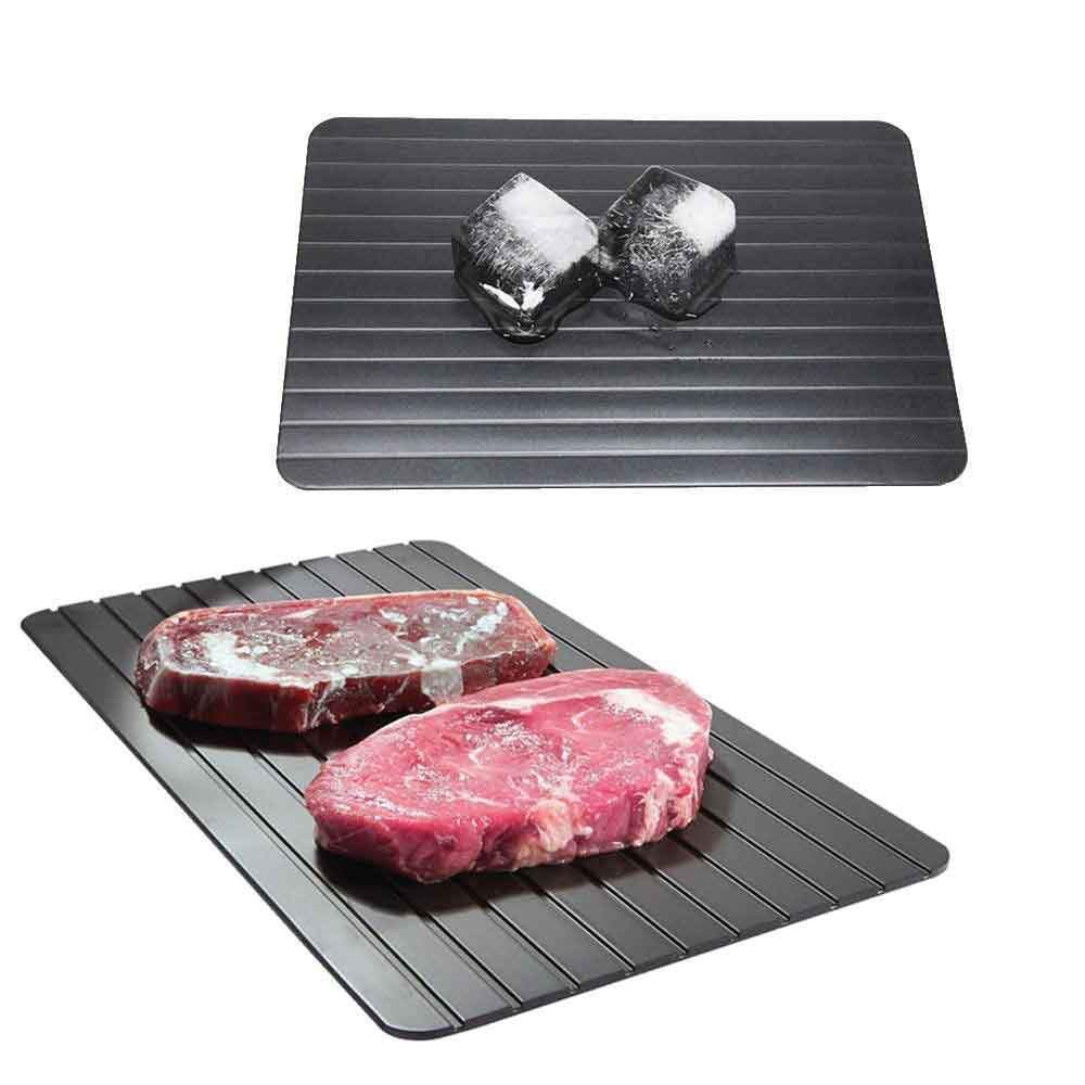 Defrost Express Defrosting Meat Tray - Miracle Aluminium Thawing Plate Board Mat-1