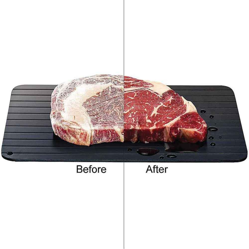 Defrost Express Defrosting Meat Tray - Miracle Aluminium Thawing Plate Board Mat-2