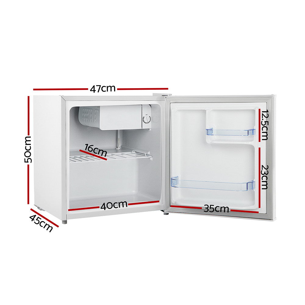 Devanti 48L Portable Mini Bar Fridge - White-1