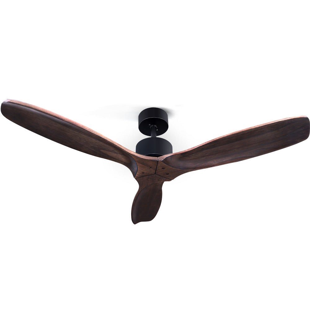 Devanti 52'' Ceiling Fan With Remote Control Fans 3 Wooden Blades Timer 1300mm-0