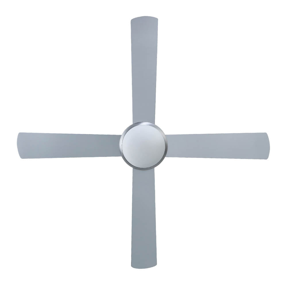 Devanti 52'' Ceiling Fan w/Light w/Remote Timer - Silver-2