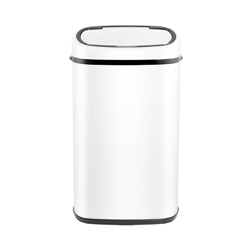 Devanti 58L Sensor Bin White-2