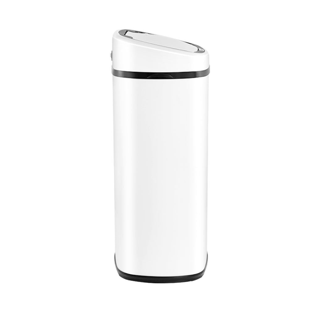 Devanti 58L Sensor Bin White-3