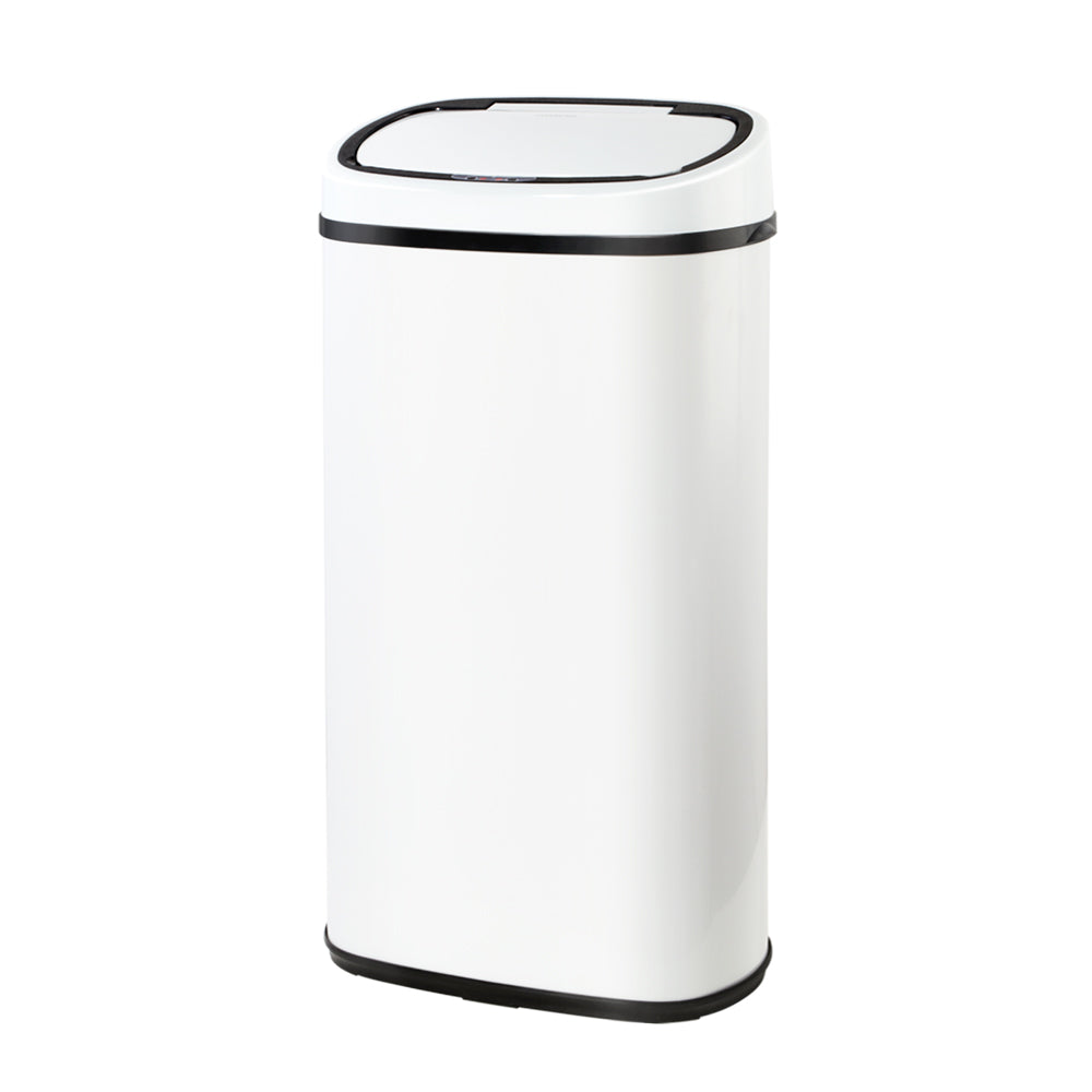 Devanti 58L Sensor Bin White-0