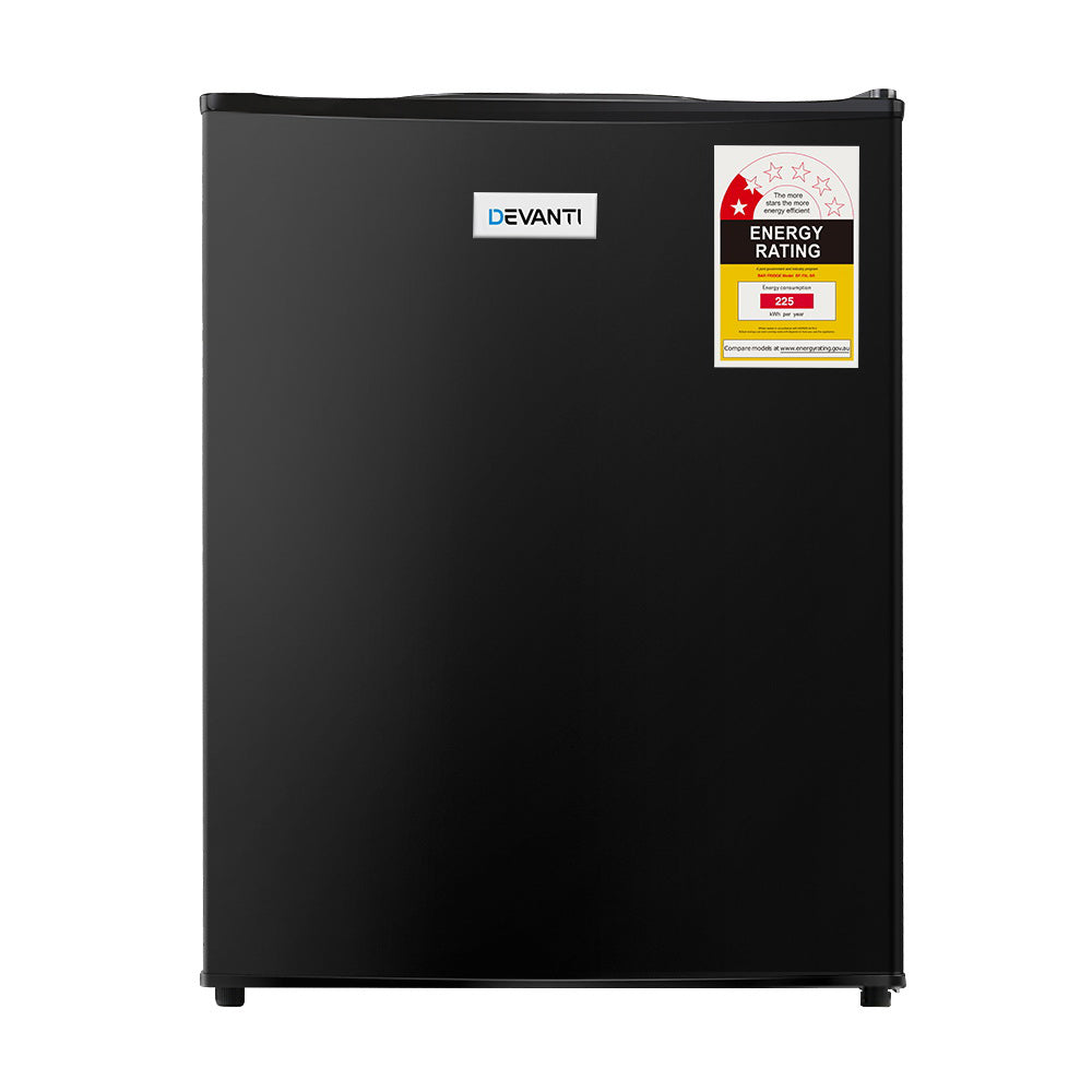 Devanti 70L Portable Mini Bar Fridge - Black-2