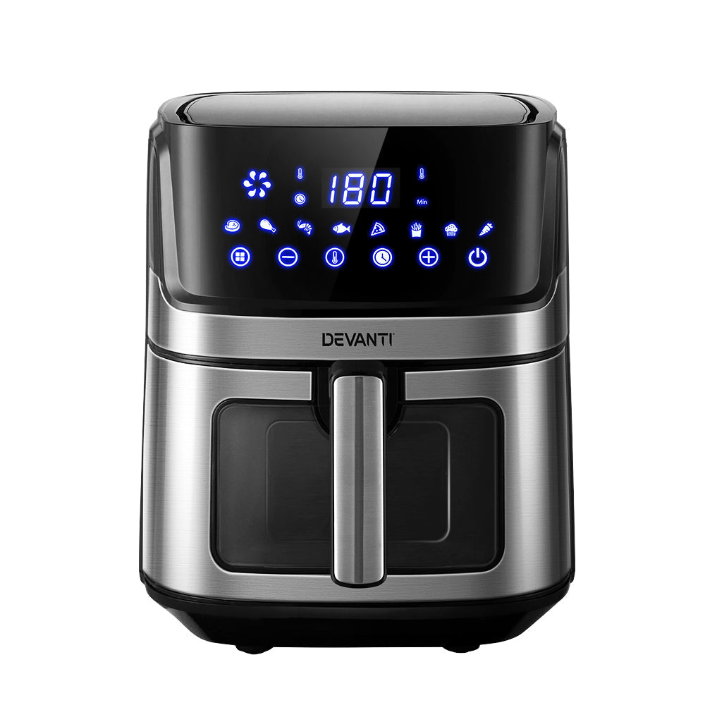 Devanti Air Fryer 6.5L LCD Fryers Oven Airfryer Healthy Cooker Oil Free Kitchen-2