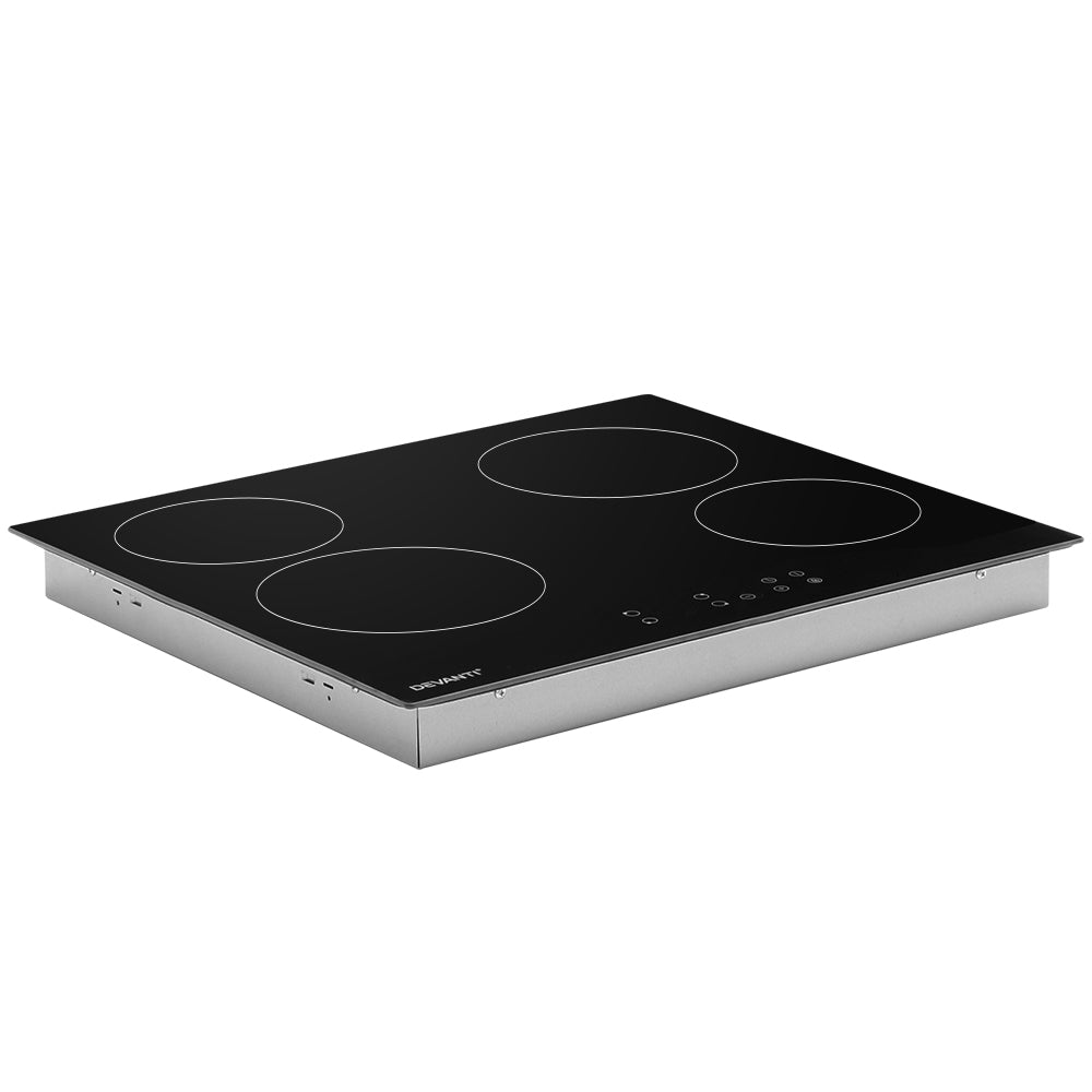 Devanti Ceramic Cooktop 60cm Electric Cooker 4 Burner Stove Hob Touch Control-2