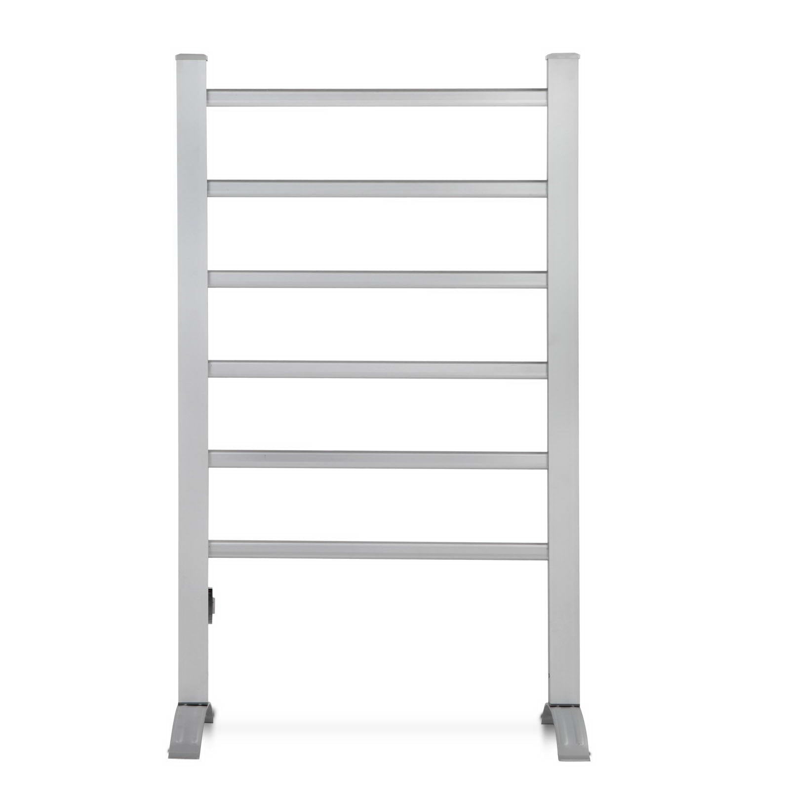 Devanti Electric Heated Towel Rail Rack Rails Freestanding 6 Bars-2