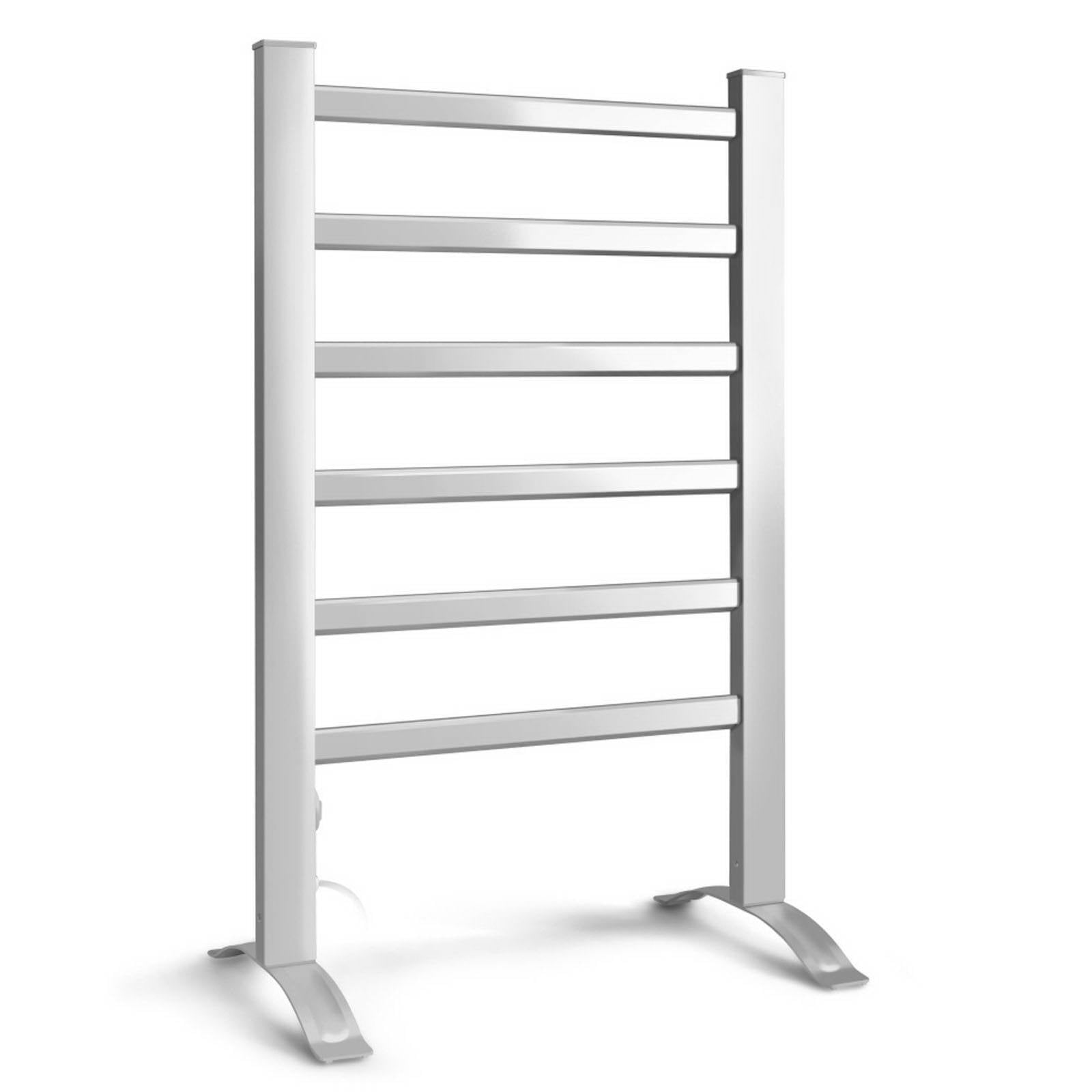 Devanti Electric Heated Towel Rail Rack Rails Freestanding 6 Bars-0