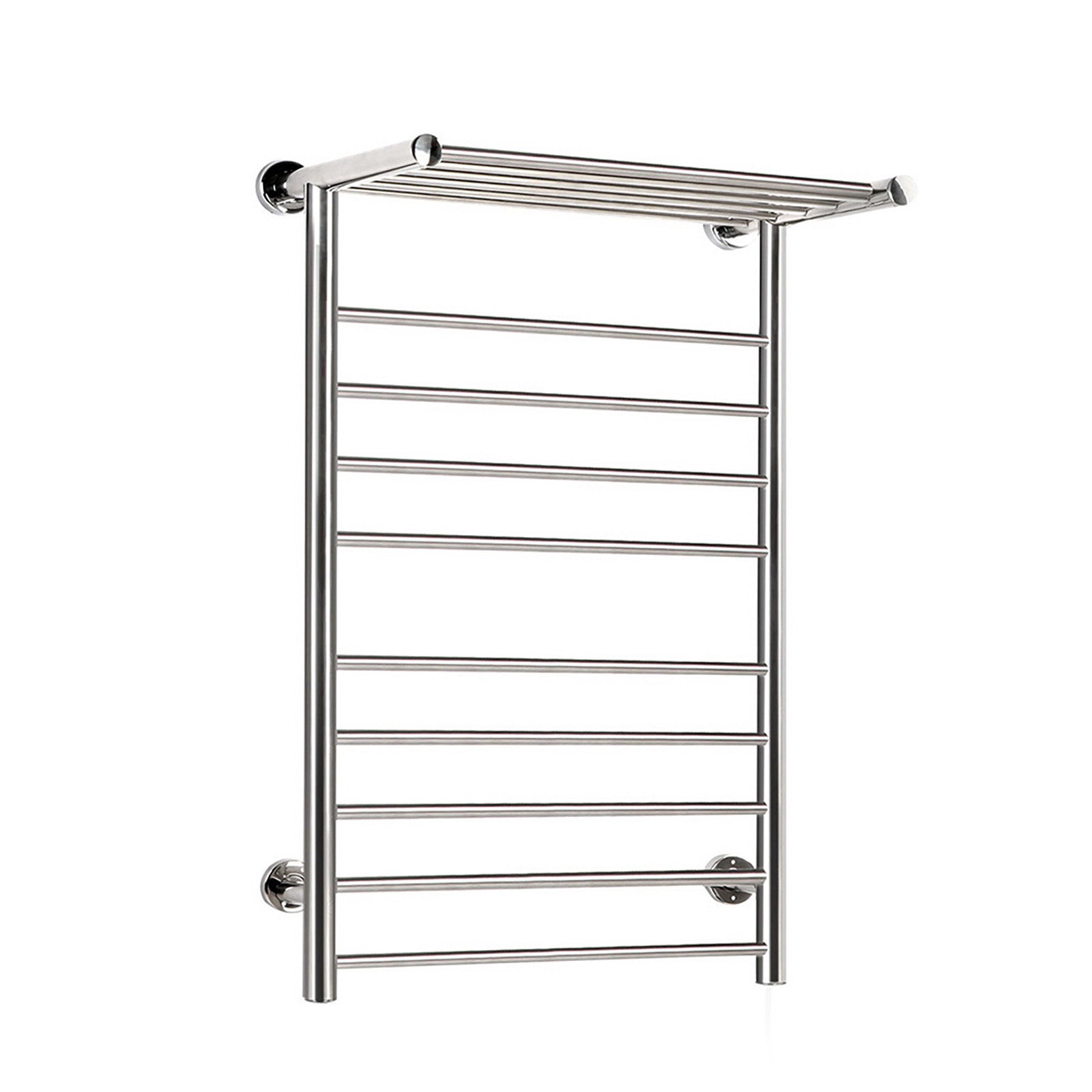 Devanti Electric Heated Towel Rail Warmer Heater Rails Rack Wall Mounted 14 Bar-0