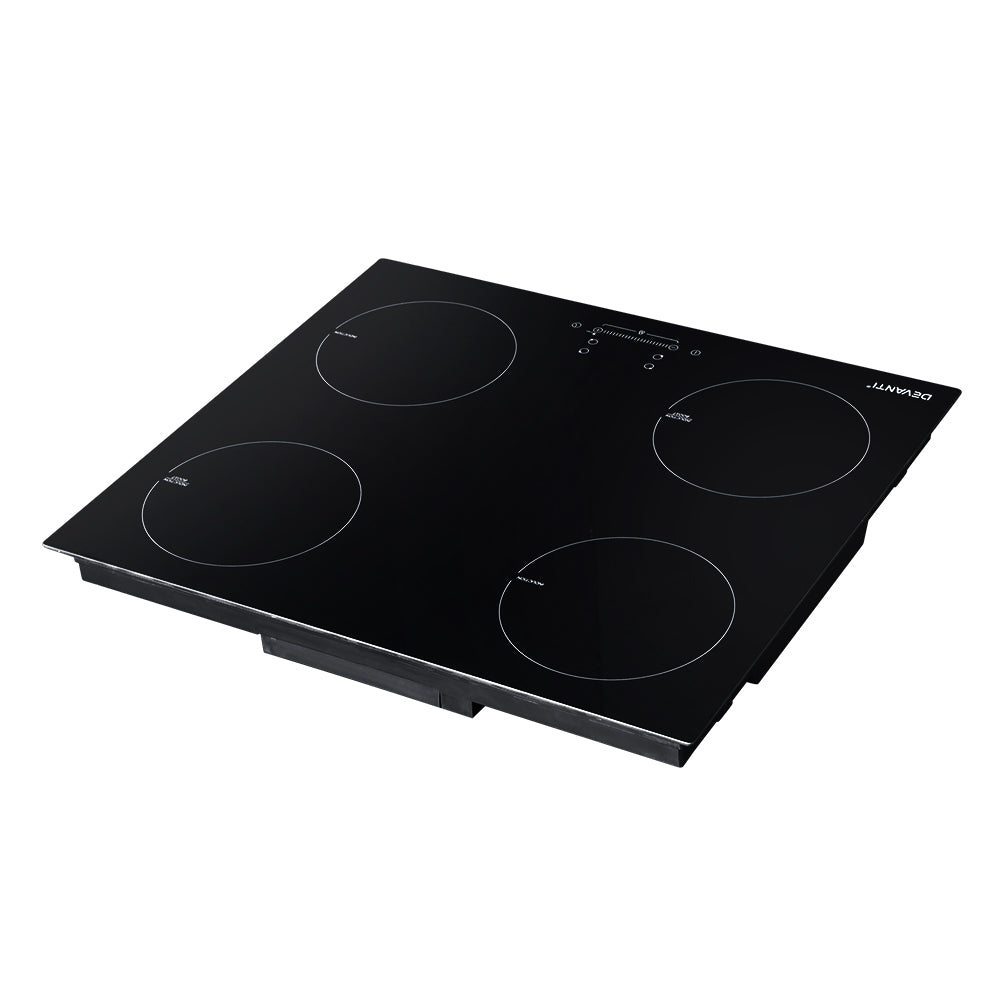 Devanti Electric Induction Cooktop 60cm Ceramic 4 Zones Stove Cook Top Hot Plate-3