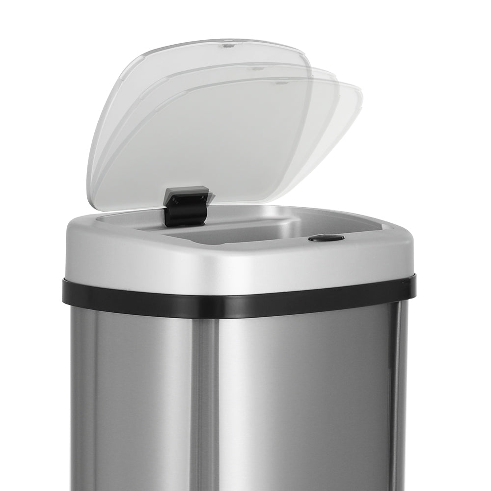 Devanti Sensor Bin 60L Motion Rubbish Stainless Trash Can Automatic Touch Free-3